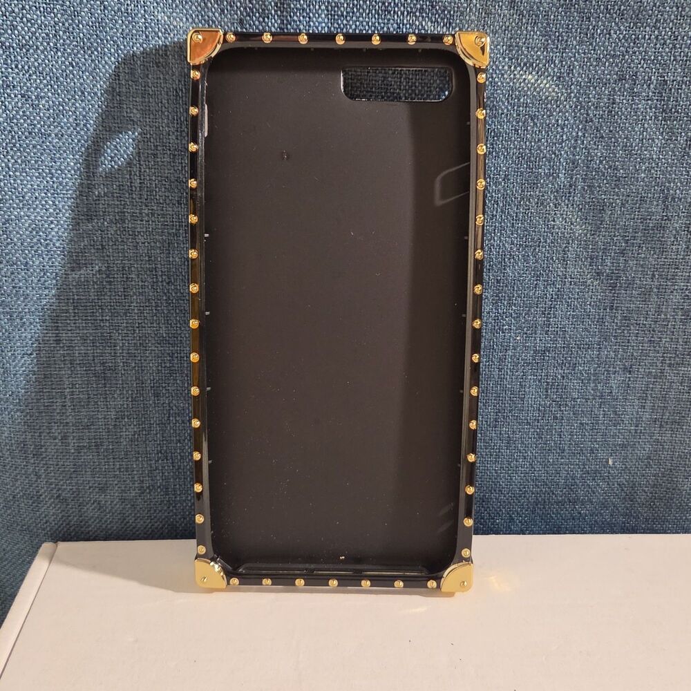 Luxury Trunk Rose Phone Case Gold Rivet Retro Cover - Picture 15 of 16